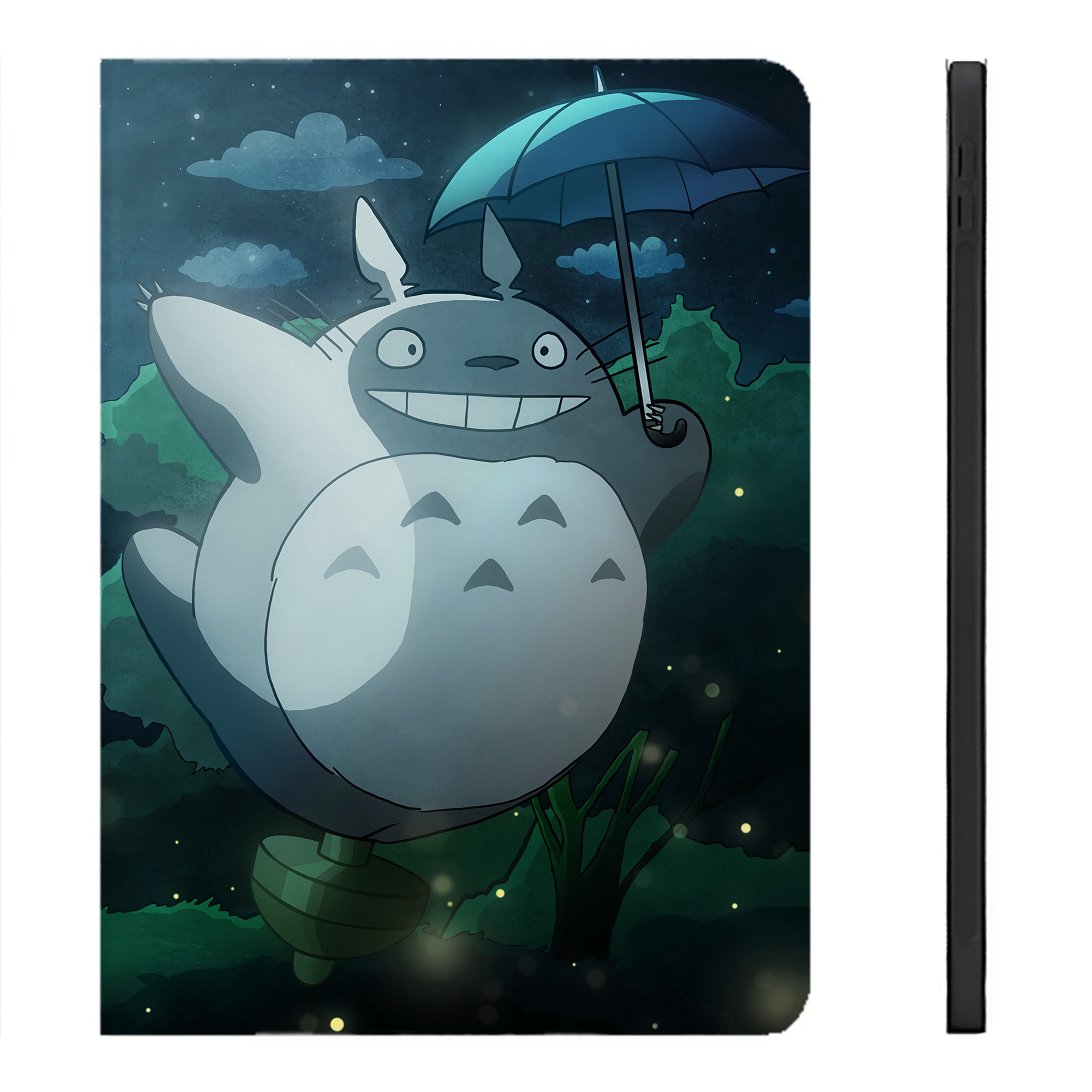 （画像用） となりのトトロ 草壁メイ 草壁サツキ My Neighbor Totoro Satsuki Kusakabe Mei Kusakabe IPadケース ペンホルダー付き ブックスタイルデザイン